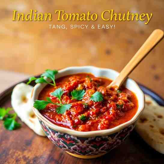 Indian Tomato Chutney - Tangy, Spicy & Easy